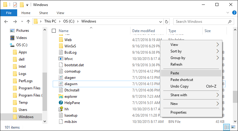 screensaver folder location windows 10